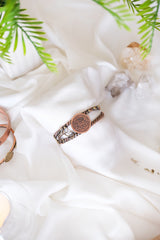 Lotus Çiçekli Bakır Bileklik