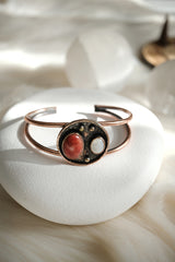 Mercan ve Sedef Doğaltaş Bakır Bileklik