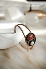 Mercan ve Sedef Doğaltaş Bakır Bileklik