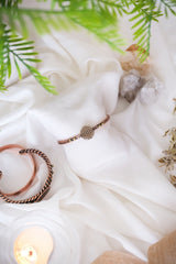 Yaşam Çiçeği Bakır Bileklik