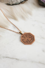 Sayı Sekanslı Koruma Tılsımlı Bakır Kolye