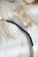 Sedef Ve Hematit Doğaltaşlı Kolye