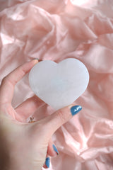 Selenit Düz Kalp Doğaltaş