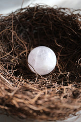 Pembe Kuvars Küre Doğaltaş