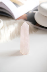 Pembe Kuvars Tek Uçlu Prizma Doğaltaş