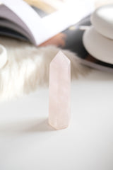 Pembe Kuvars Tek Uçlu Prizma Doğaltaş
