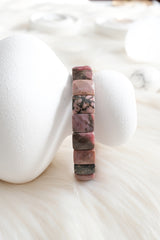 Rodonit Kesimli Doğaltaş Bileklik