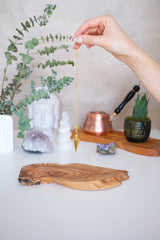 Gold Pirinç Sivri Uçlu Pandül & Sarkaç