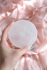 Yassı Selenit Doğaltaş Düz Tabak