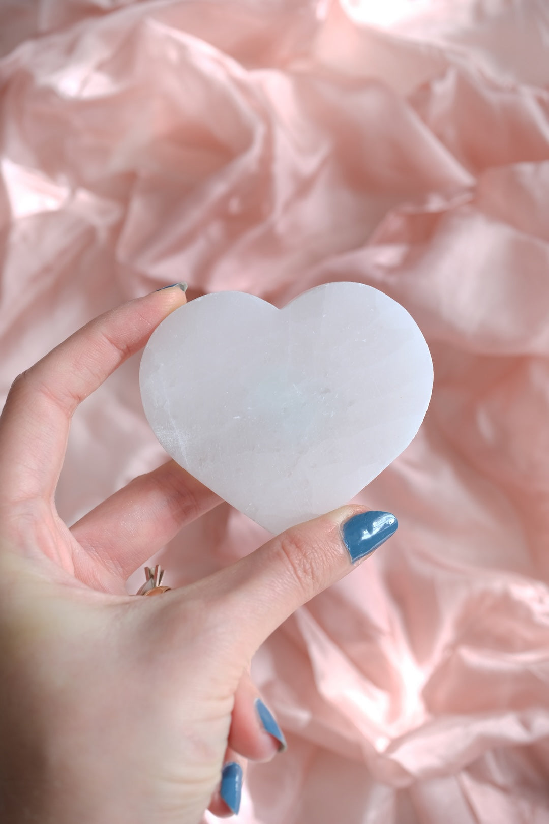 Selenit Düz Kalp Doğaltaş