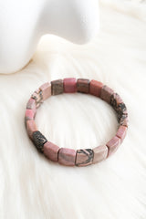 Rodonit Kesimli Doğaltaş Bileklik