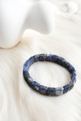 Sodalit Kesimli Doğaltaş Bileklik
