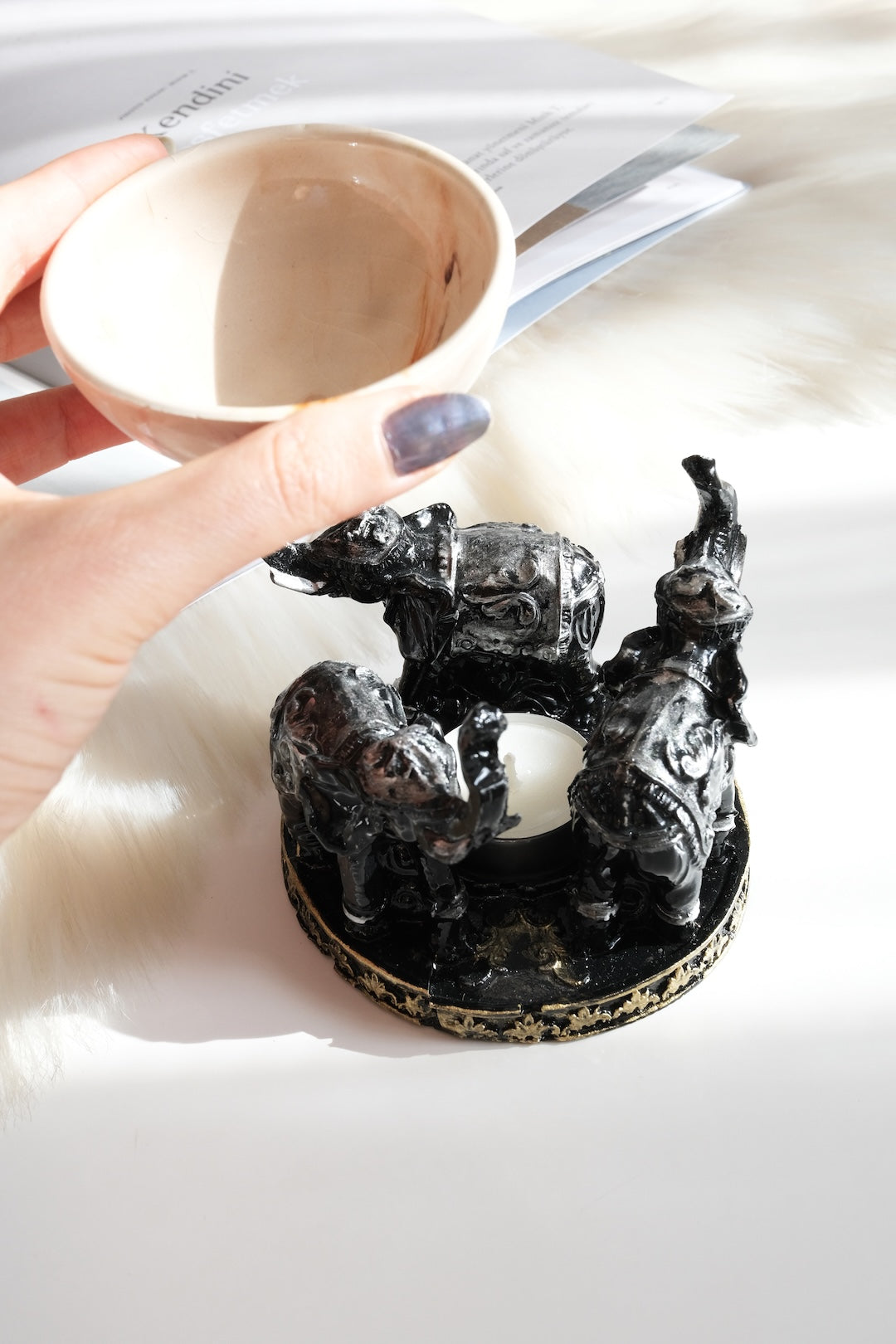 Fil Kabilesi Seramik Buhurdanlık