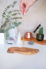 Gold Pirinç Spiral Pandül & Sarkaç