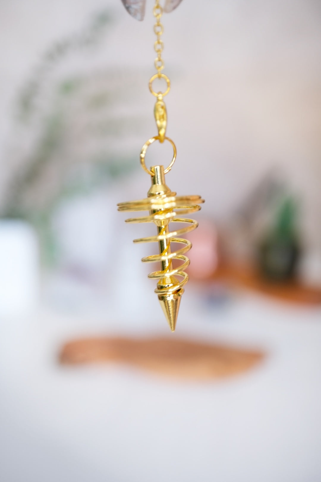 Gold Pirinç Sivri Uçlu Pandül & Sarkaç