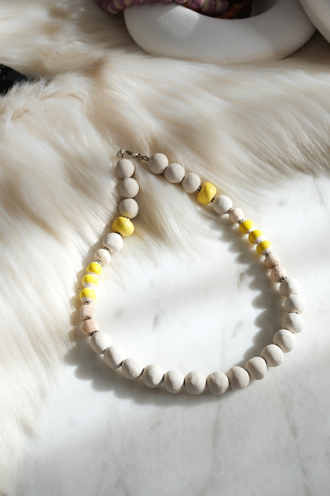 Pozen Boncuk Toprak Tasarım Kolye - III