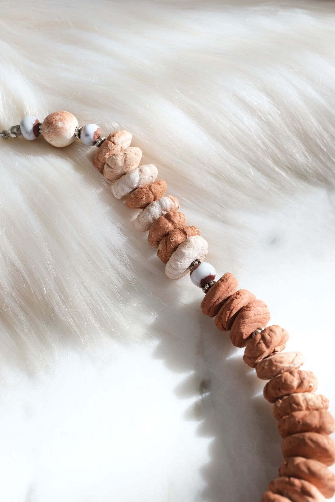 Pozen Boncuk Toprak Tasarım Kolye - I